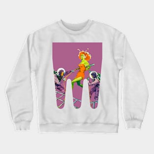 Retro Vintage Comic Fantasy Funny Scifi Popart Old Crewneck Sweatshirt